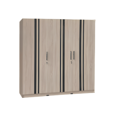 ตู้เสื้อผ้า 3 บานเปิด WISDOM DESIGN FURNITURE รุ่น WR601 180 ซม. สีโซลิค_0
