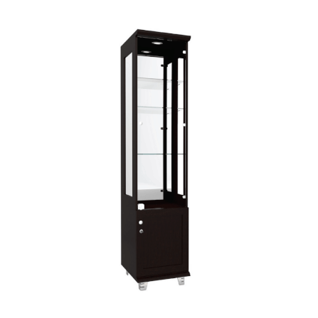 ตู้โชว์กระจก WISDOM DESIGN FURNITURE รุ่น CB-003 40 ซม. สีโอ๊ค_1