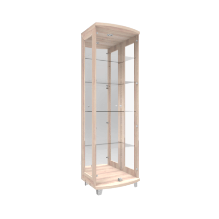 ตู้โชว์กระจก WISDOM DESIGN FURNITURE รุ่น CB-009 60 ซม. สีโซลิค_1