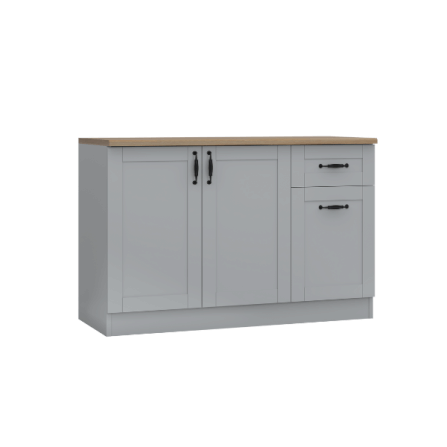 ตู้ตั้งพื้น ท็อปเรียบ WISDOM DESIGN FURNITURE KT-121C 120 ซม. สีฟ็อก/โรม่า_1