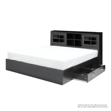 เตียง 5 ฟุต WISDOM DESIGN FURNITURE รุ่น DESIGN-D สีโอ๊ค_1