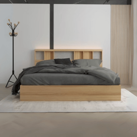 ชุดห้องนอน 5 ฟุต WISDOM DESIGN FURNITURE รุ่น TENSHI สีไลท์ยีนส์/แอช_2
