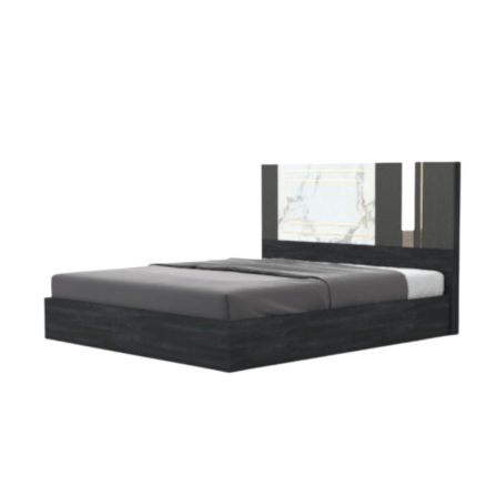 ชุดห้องนอน + ที่นอนสปริง 6 ฟุต WISDOM DESIGN FURNITURE รุ่น CHARLOTTE สีแอชเกรย์/ซอฟท์มาร์เบิ้ล/ซิลค์_2