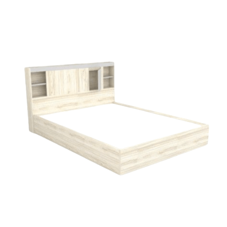 ชุดห้องนอน + ที่นอน PVC 6 ฟุต WISDOM DESIGN FURNITURE รุ่น VIDA1 สีไวท์โอ๊ค/เทา_2