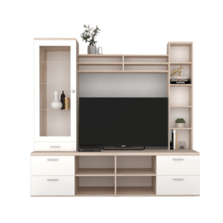 ตู้วางทีวี WISDOM DESIGN FURNITURE รุ่น HT-006 180 ซม. สีโซลิค/ขาว_2