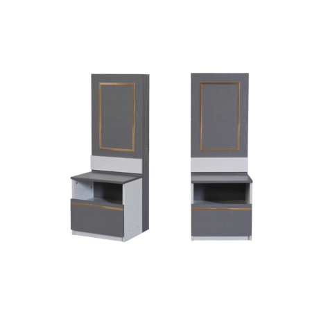 ชุดห้องนอน + ที่นอน PVC 6 ฟุต WISDOM DESIGN FURNITURE รุ่น BRAELYN 5 (กระจก) สียีนส์/กราไฟท์_2