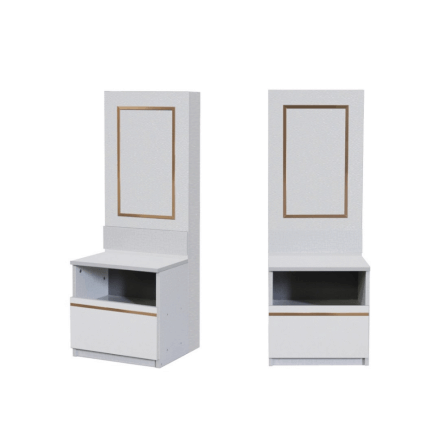 ชุดห้องนอน + ที่นอน PVC 6 ฟุต WISDOM DESIGN FURNITURE รุ่น BRAELYN 5 (กระจก) สีไลท์ยีนส์/ขาว_2