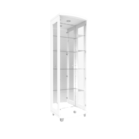 ตู้โชว์กระจก WISDOM DESIGN FURNITURE รุ่น CB-009 60 ซม. สีขาว_2