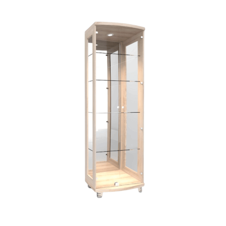 ตู้โชว์กระจก WISDOM DESIGN FURNITURE รุ่น CB-009 60 ซม. สีโซลิค_2