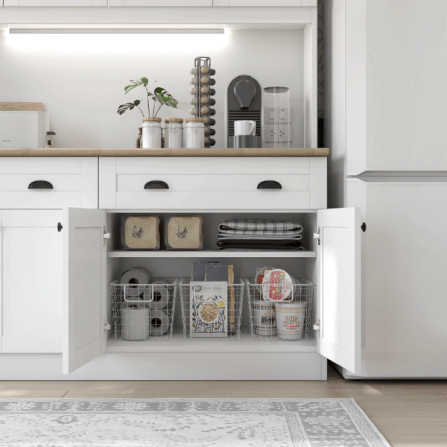 ครัวไม้สำเร็จ ตู้ตั้งพื้นท็อปเรียบ WISDOM DESIGN FURNITURE KT-161 160 ซม. สีขาว/โรม่า_2