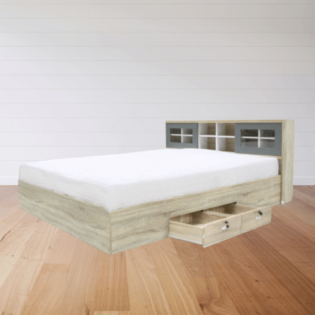 เตียง 6 ฟุต WISDOM DESIGN FURNITURE รุ่น DESIGN-D สีโซลิค_2