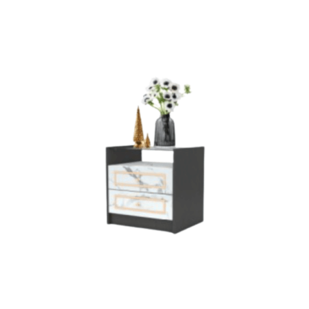 ชุดห้องนอน + ที่นอนสปริง 6 ฟุต WISDOM DESIGN FURNITURE รุ่น CHARLOTTE สีแอชเกรย์/ซอฟท์มาร์เบิ้ล/ซิลค์_3