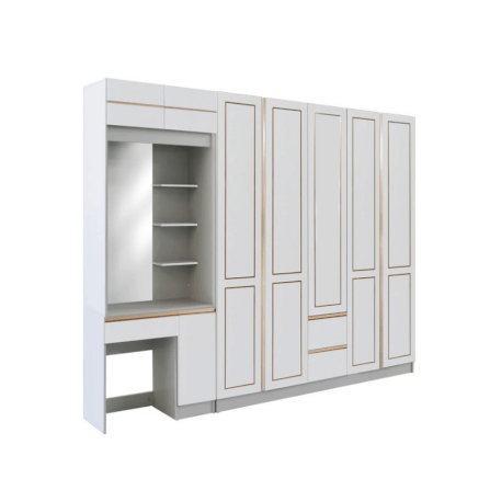ชุดห้องนอน + ที่นอน PVC 6 ฟุต WISDOM DESIGN FURNITURE รุ่น BRAELYN 5 สีไลท์ยีนส์/ขาว_3