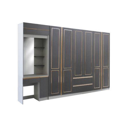 ชุดห้องนอน + ที่นอน PVC 6 ฟุต WISDOM DESIGN FURNITURE รุ่น BRAELYN 6 สียีนส์/กราไฟท์_3