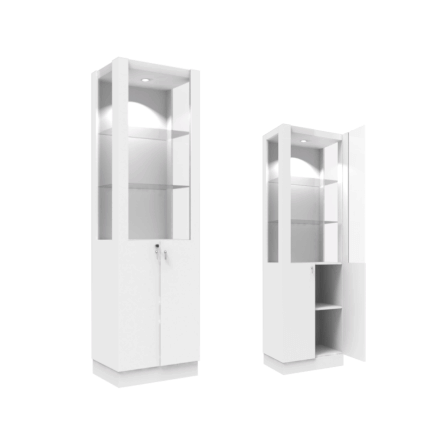 ตู้โชว์กระจก WISDOM DESIGN FURNITURE รุ่น CB-001 60 ซม. สีขาว_3