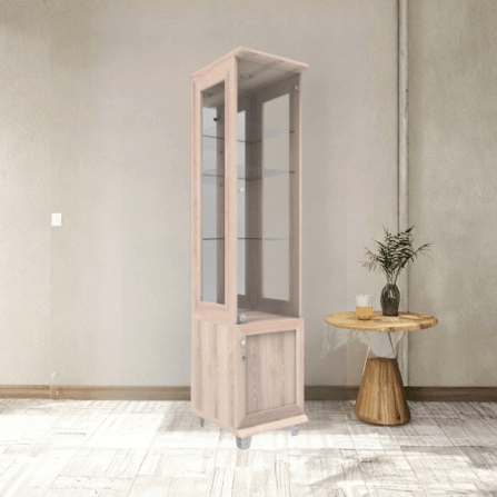 ตู้โชว์กระจก WISDOM DESIGN FURNITURE รุ่น CB-003 40 ซม. สีโซลิค_3