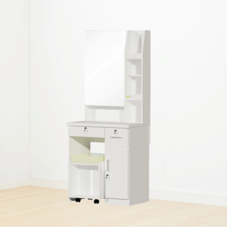 โต๊ะเครื่องแป้ง WISDOM DESIGN FURNITURE รุ่น DT720A 70 ซม. สีขาว_3