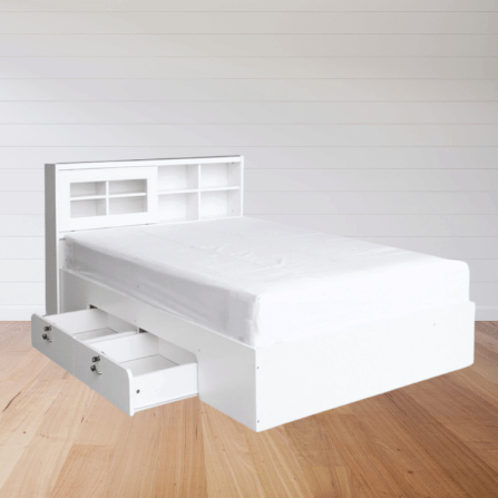 เตียง + ที่นอน PVC 3.5 ฟุต WISDOM DESIGN FURNITURE รุ่น DESIGN-D สีขาว_3