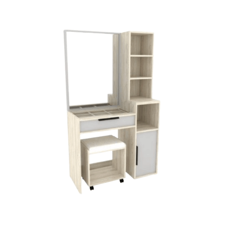 ชุดห้องนอน + ที่นอน PVC 6 ฟุต WISDOM DESIGN FURNITURE รุ่น VIDA2 สีไวท์โอ๊ค/เทา_4