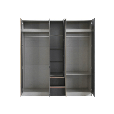 ชุดห้องนอน + ที่นอน PVC 6 ฟุต WISDOM DESIGN FURNITURE รุ่น BRAELYN 5 (กระจก) สียีนส์/กราไฟท์_4