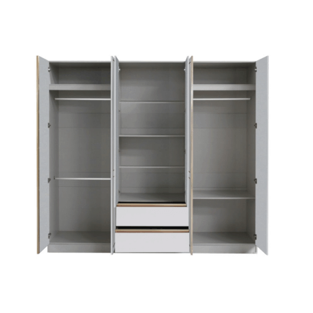 ชุดห้องนอน + ที่นอน PVC 6 ฟุต WISDOM DESIGN FURNITURE รุ่น BRAELYN 6 (กระจก) สีไลท์ยีนส์/ขาว_4