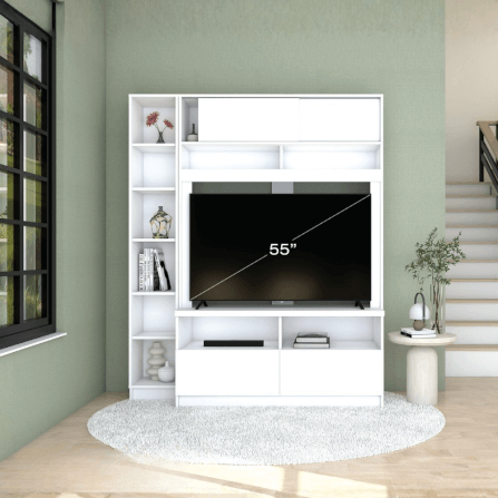 ตู้วางทีวี WISDOM DESIGN FURNITURE รุ่น HT-1501 150 ซม. สีขาว_3