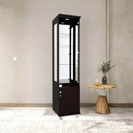 ตู้โชว์กระจก WISDOM DESIGN FURNITURE รุ่น CB-003 40 ซม. สีโอ๊ค_3