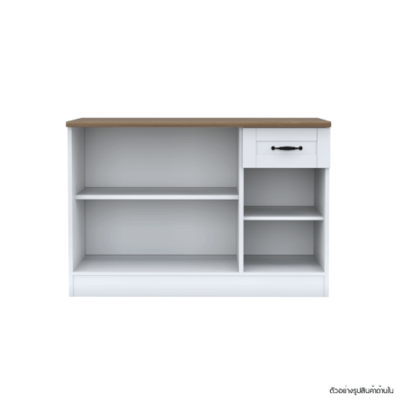 ตู้ตั้งพื้น ท็อปเรียบ WISDOM DESIGN FURNITURE KT-121C 120 ซม. สีฟ็อก/โรม่า_4