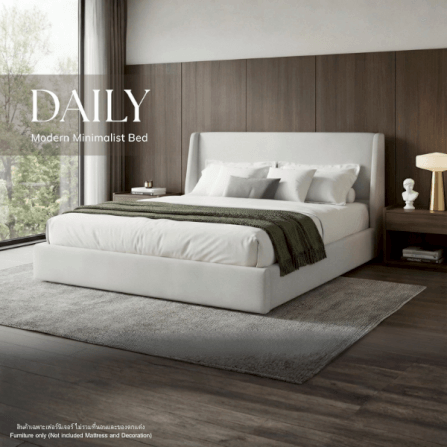 ฐานรองหัวเตียง 6 ฟุต WISDOM DESIGN FURNITURE รุ่น DAILY สีขาว_4