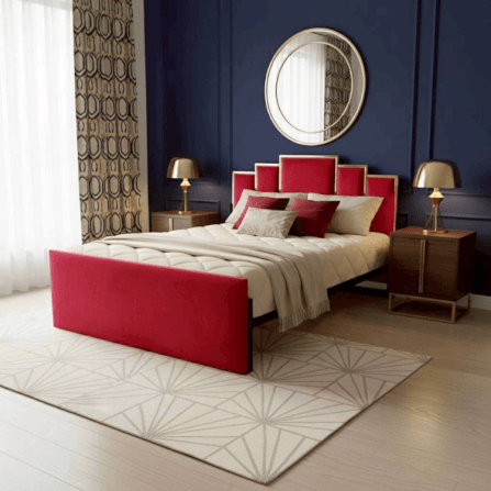 ฐานรองหัวเตียง 5 ฟุต WISDOM DESIGN FURNITURE รุ่น FOREVER สีแดง_4