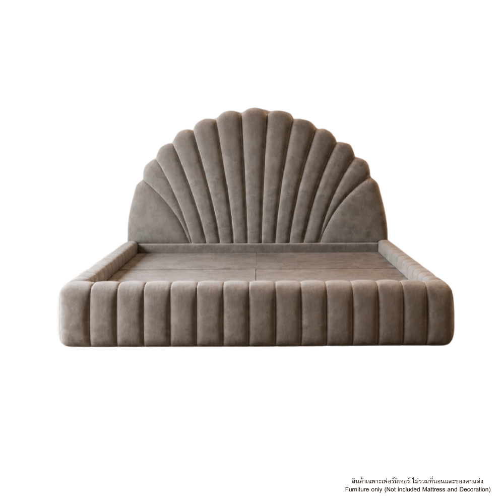 ฐานรองหัวเตียง 6 ฟุต WISDOM DESIGN FURNITURE รุ่น LITA สีเทา_2
