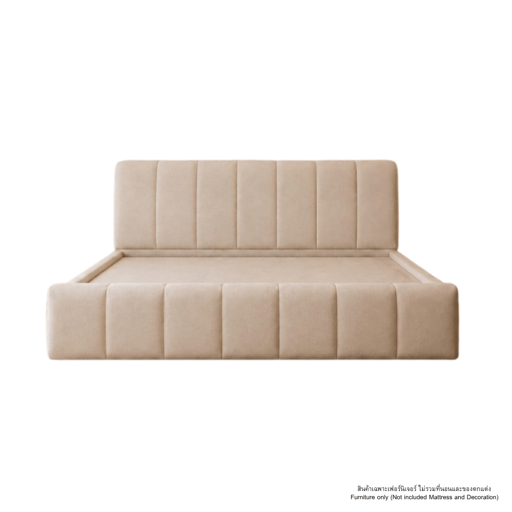 ฐานรองหัวเตียง 6 ฟุต WISDOM DESIGN FURNITURE รุ่น WHITE SHADER สีครีม_2