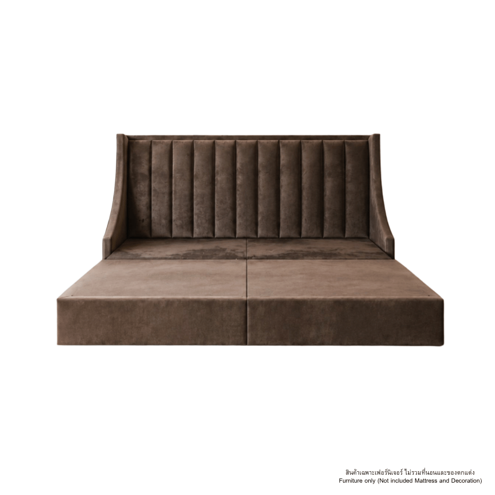 ฐานรองหัวเตียง 5 ฟุต WISDOM DESIGN FURNITURE รุ่น AUGUST สีน้ำตาล_2