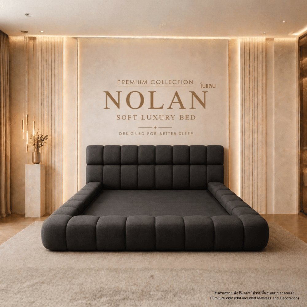 ฐานรองหัวเตียง 6 ฟุต WISDOM DESIGN FURNITURE รุ่น NOLAN สีดำ_3