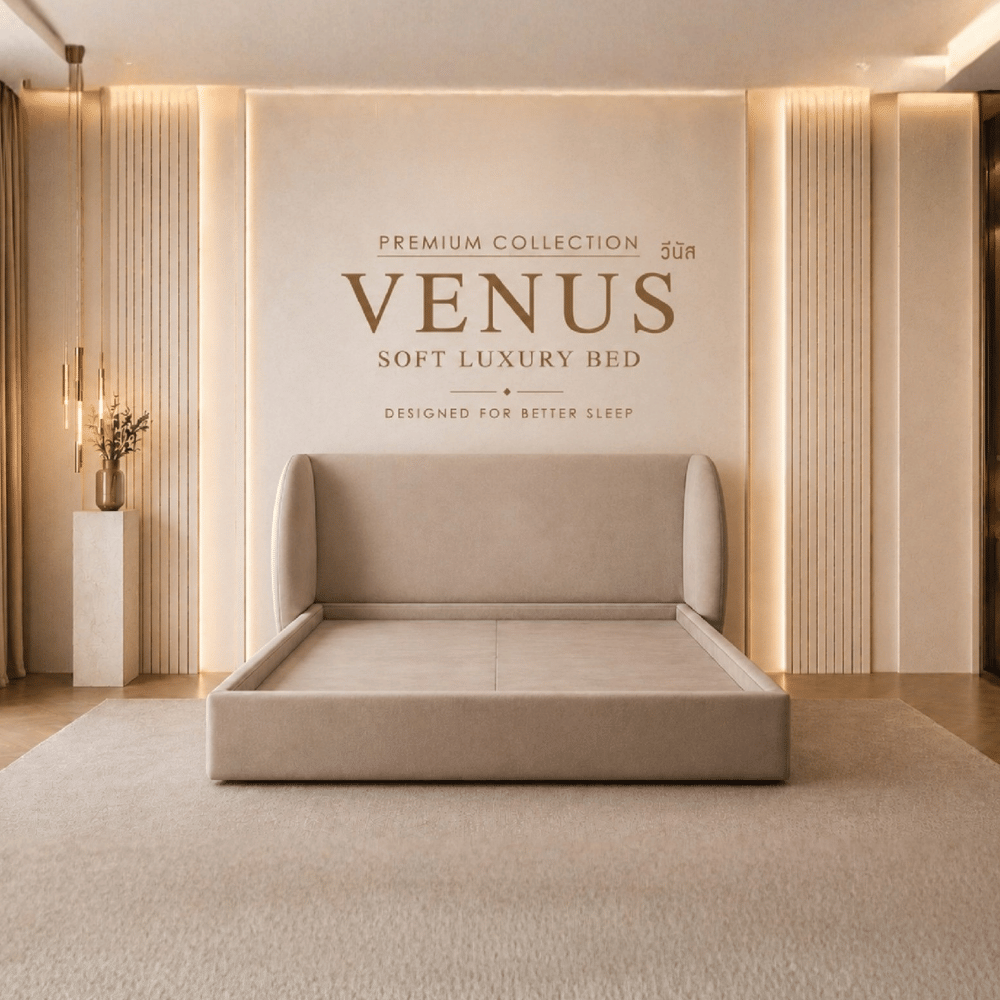 ฐานรองหัวเตียง 3.5 ฟุต WISDOM DESIGN FURNITURE รุ่น VENUS สีครีม_3