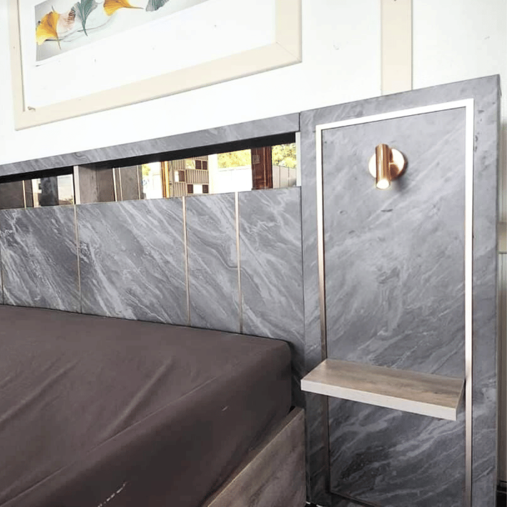 ชุดห้องนอน 6 ฟุต WISDOM DESIGN FURNITURE รุ่น MASTER MARBLE GRAY สีเมเปิ้ล/เมลามีนหิน667_3