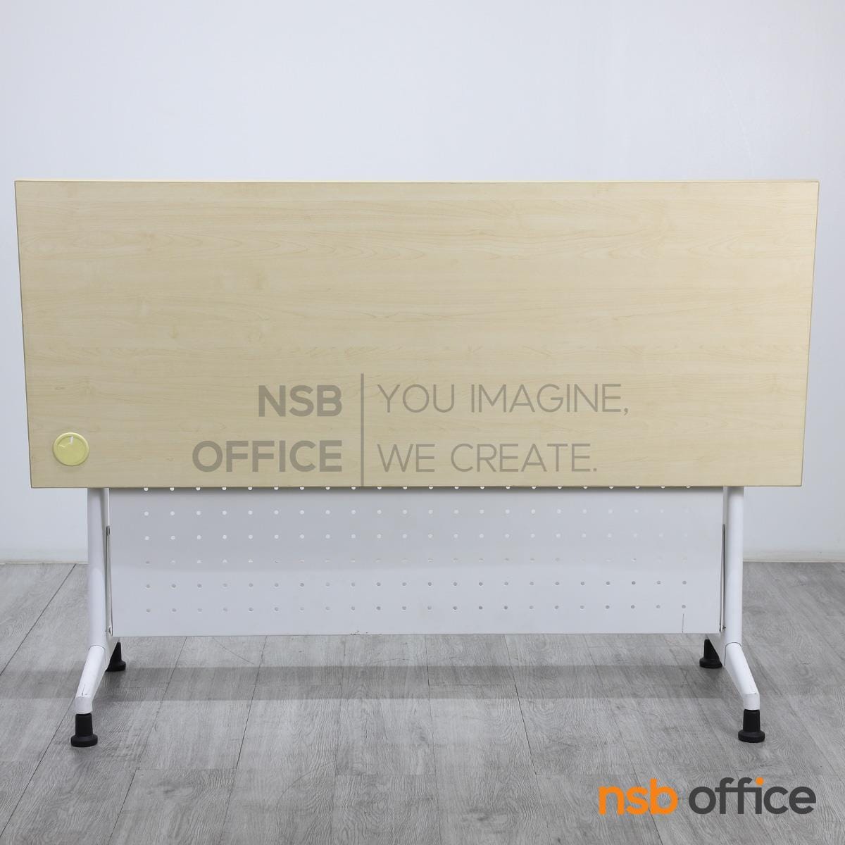 โต๊ะทำงานพับได้ NSBOFFICE รุ่น NAOMI 120 CM. สีขาว