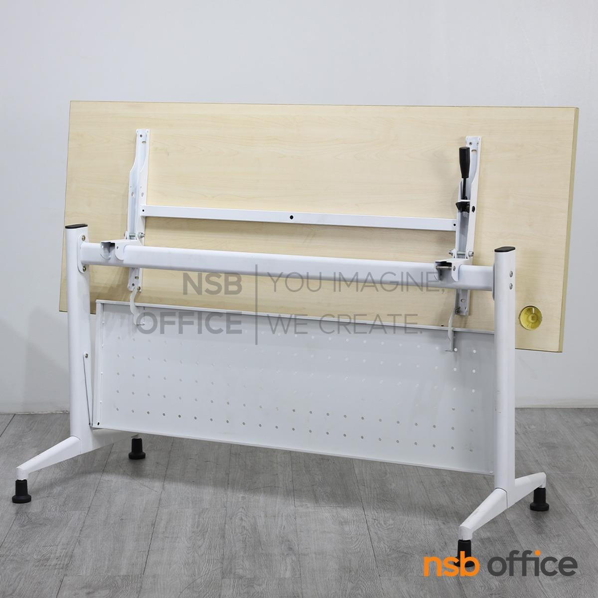 โต๊ะทำงานพับได้ NSBOFFICE รุ่น NAOMI 120 CM. สีขาว