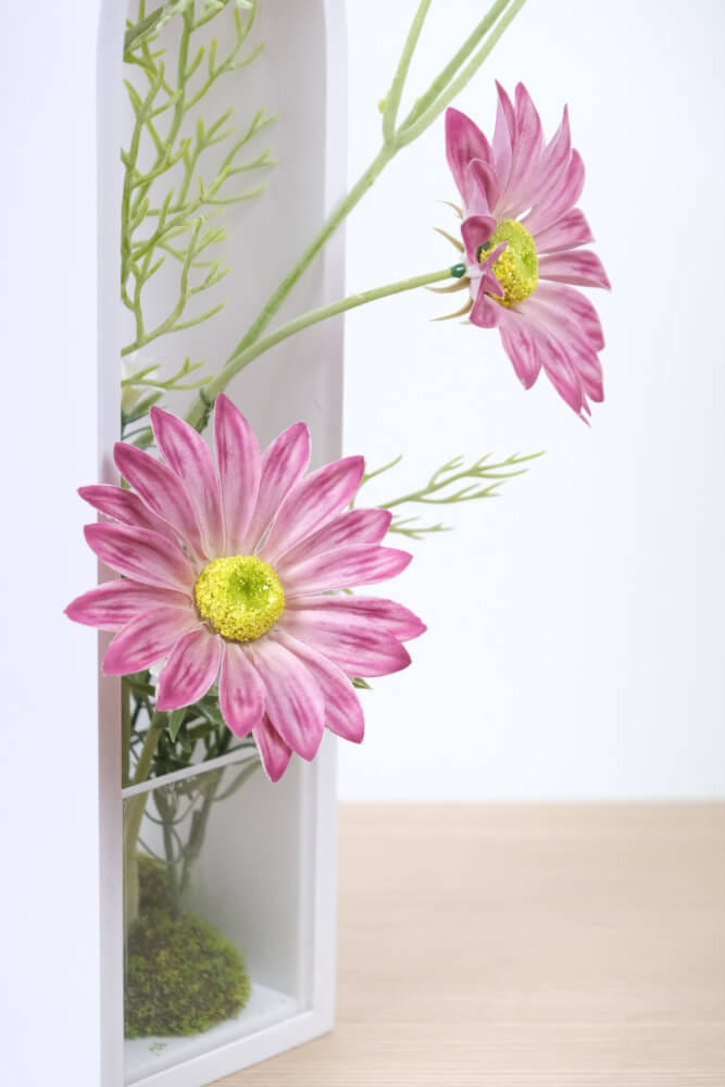 ดอกคริสแซนทีมั่มประดิษฐ์ ในแจกัน JGLORYFLOWER สีชมพู_4