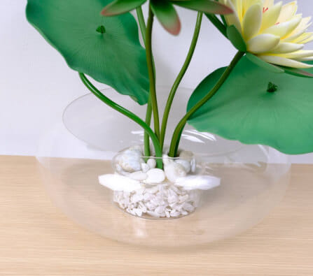 ดอกบัวสายประดิษฐ์ในแจกัน  JGLORYFLOWER  สีเหลือง_4