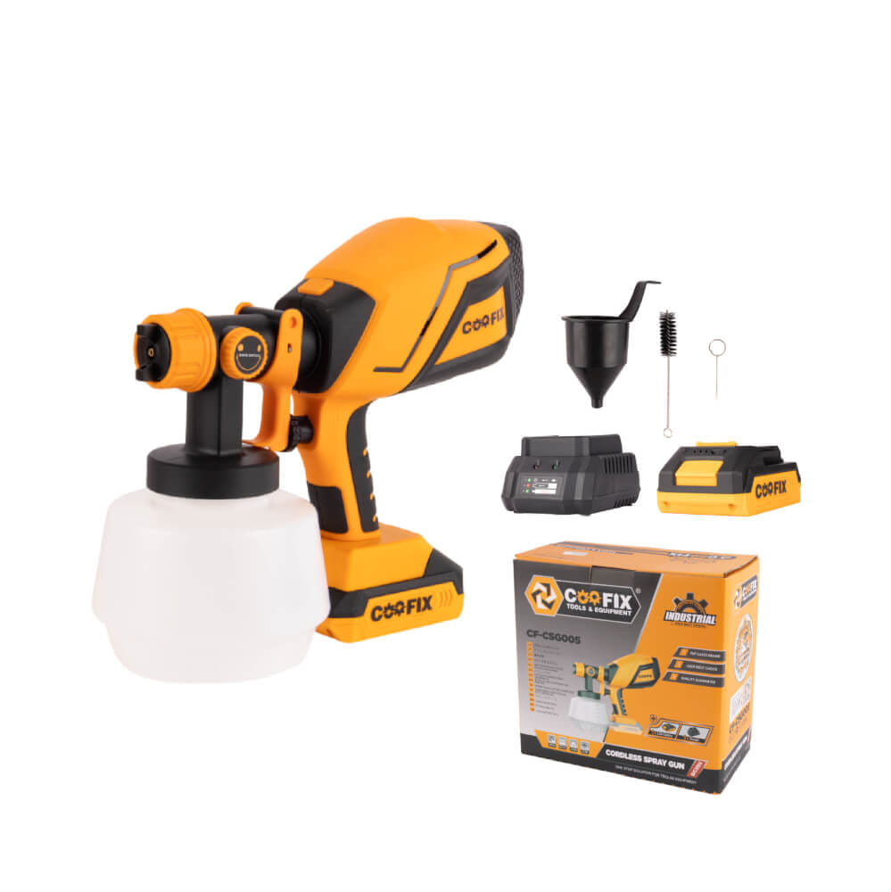 เครื่องพ่นสีไร้สาย COOFIX รุ่น CF-CSG005 แบตเตอรี่ 20V 1.2 ลิตร