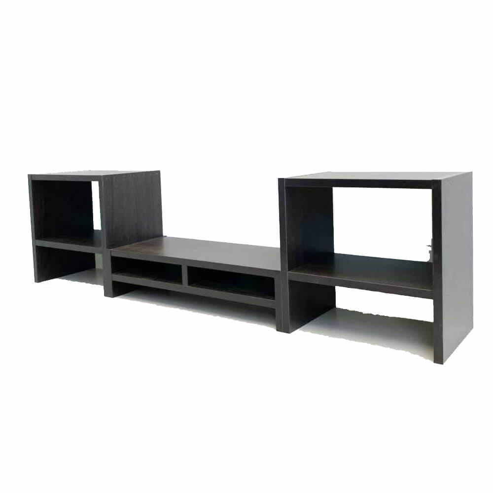 ชุดชั้นวางจอคอม PROSPACE FURNITURE รุ่น ANGASSO สีวอลนัท เซ็ต 3 ชิ้น (ชั้นวางจอคอมและชั้นวางอเนกประสงค์)_7