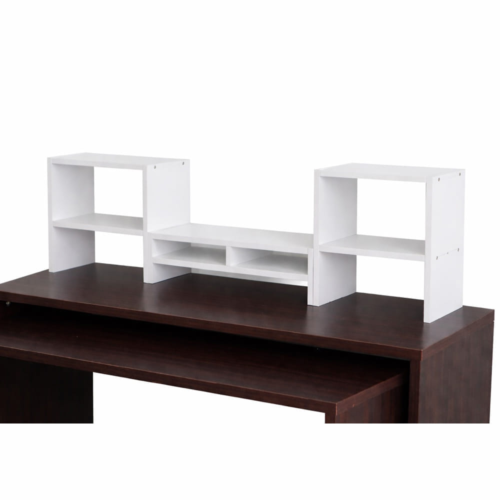 ชุดชั้นวางจอคอม PROSPACE FURNITURE รุ่น ANGASSO สีขาว เซ็ต 3 ชิ้น (ชั้นวางจอคอมและชั้นวางอเนกประสงค์)