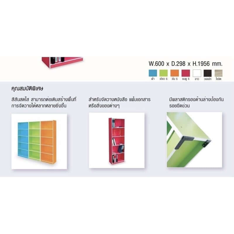 ชั้นวางของทึบ 5 ชั้น PROSPACE FURNITURE KEEPER สีขาว_6