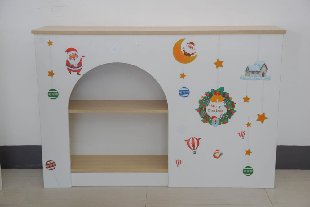 ตู้เตี้ย ดีไซน์เตาผิง PROSPACE FURNITURE รุ่น C ขนาด 120X25X80 ซม. สีขาว