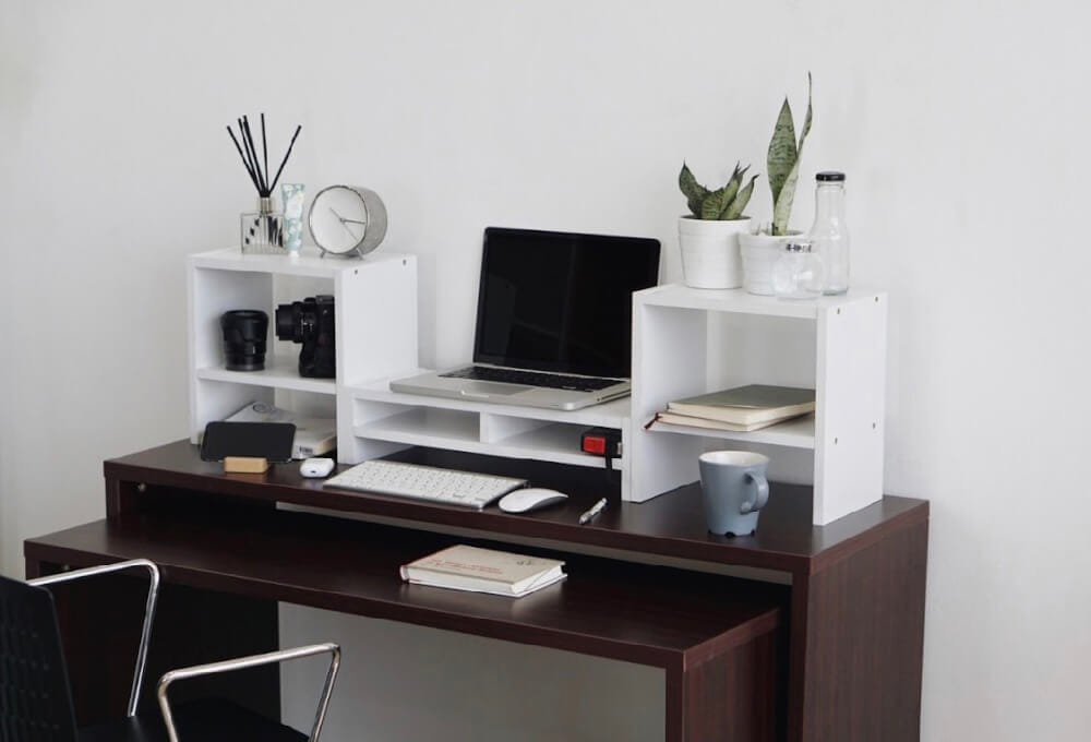 ชุดชั้นวางจอคอม PROSPACE FURNITURE รุ่น ANGASSO สีขาว เซ็ต 3 ชิ้น (ชั้นวางจอคอมและชั้นวางอเนกประสงค์)_2