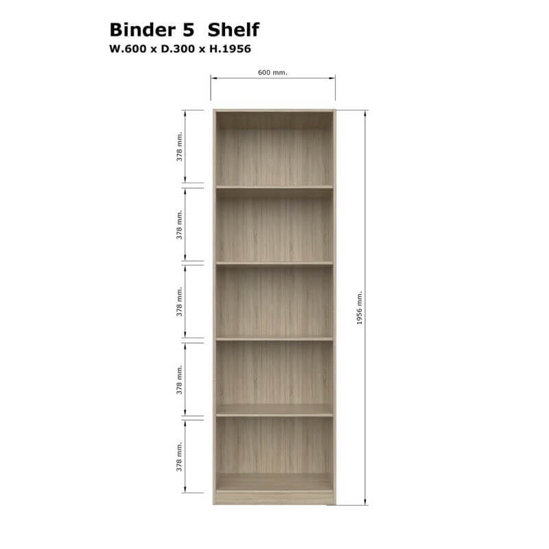ชั้นวางของทึบ 5 ชั้น PROSPACE FURNITURE KEEPER สีโซลิด_3