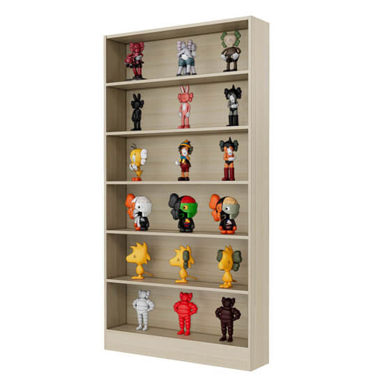 ชั้นวางของ 6 ชั้น PROSPACE FURNITURE รุ่น ANIME ขนาด 80X17X151 ซม. สีสีไวท์เมเปิ้ล_3