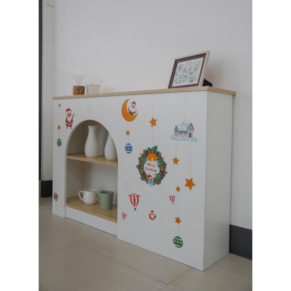 ตู้เตี้ย ดีไซน์เตาผิง PROSPACE FURNITURE รุ่น C ขนาด 120X25X80 ซม. สีขาว