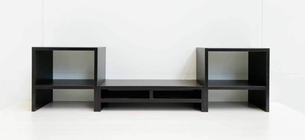 ชุดชั้นวางจอคอม PROSPACE FURNITURE รุ่น ANGASSO สีวอลนัท เซ็ต 3 ชิ้น (ชั้นวางจอคอมและชั้นวางอเนกประสงค์)